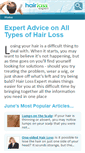 Mobile Screenshot of hairlossexpert.co.uk